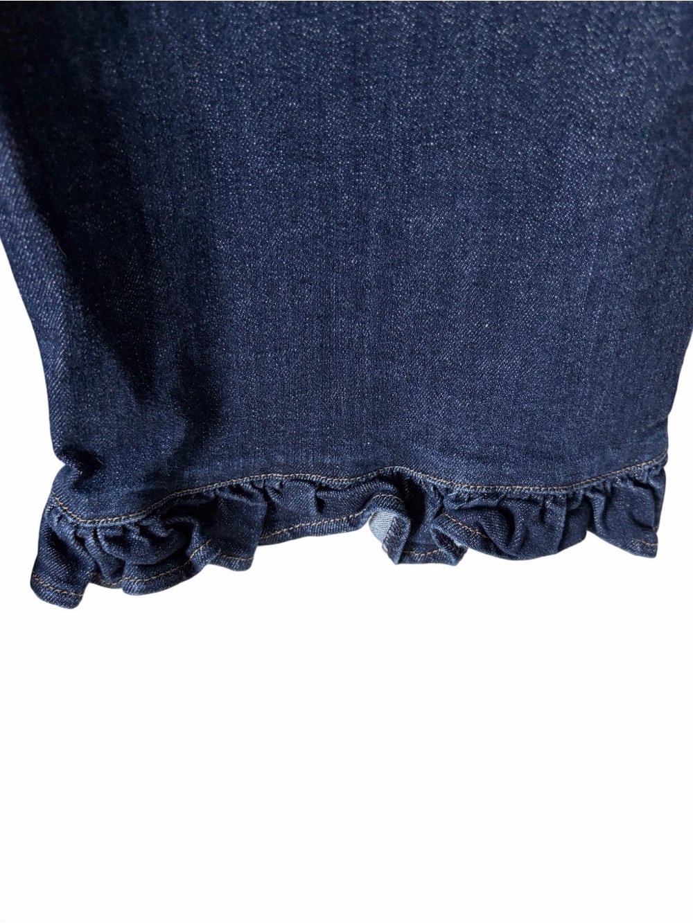 Maeve The Collette Anthropologie Ruffle Hem High Rise Wide Leg Crop Jeans 31 - Picture 3 of 8